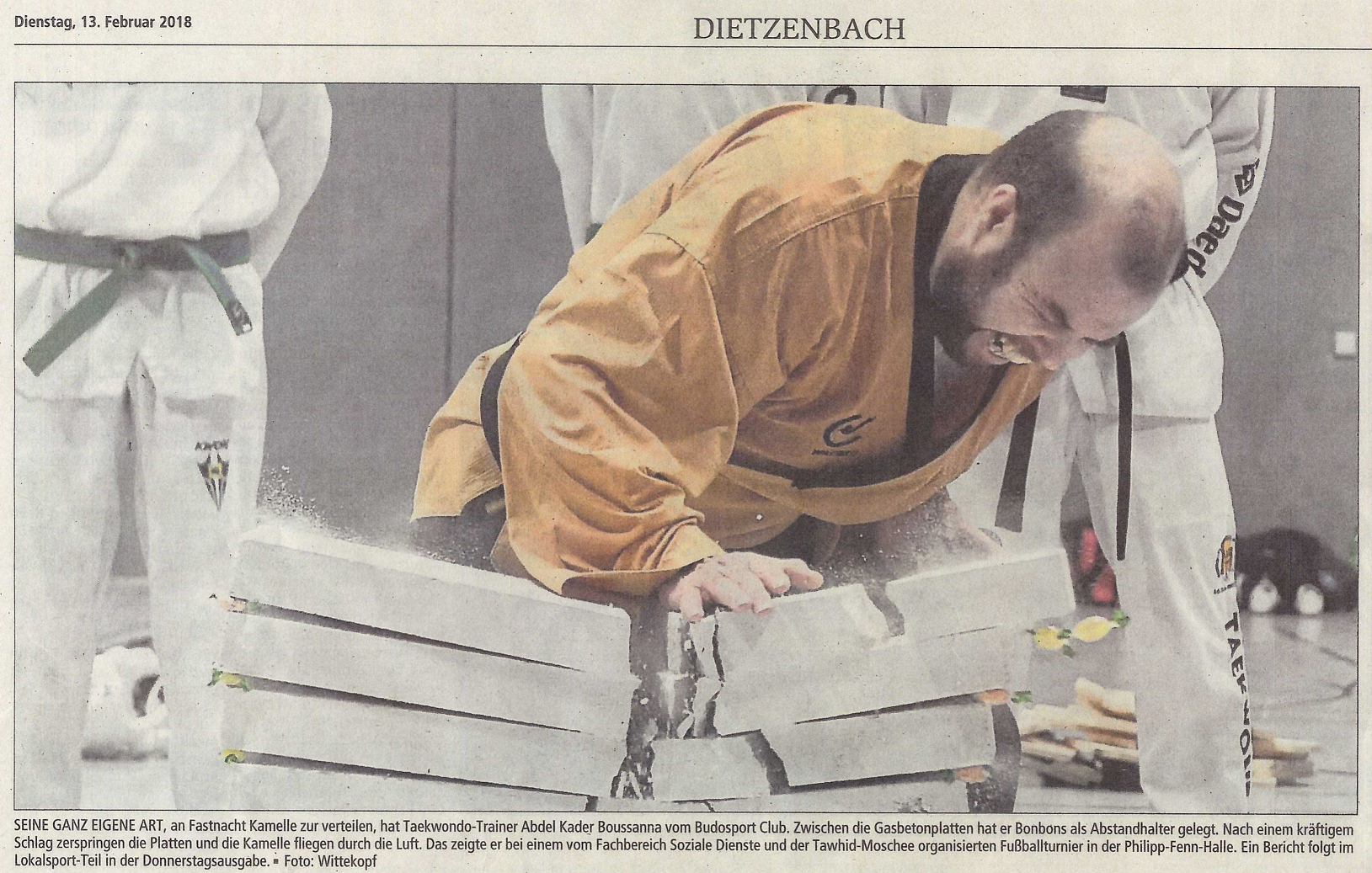 Auftritt beim Hallenfußballturnier 11. Februar 2018