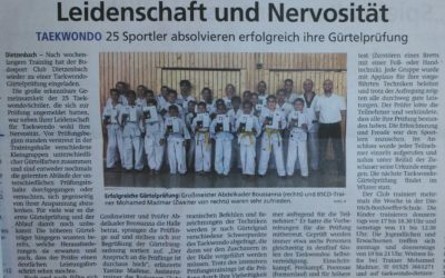 Gürtelprüfung Juni 2019